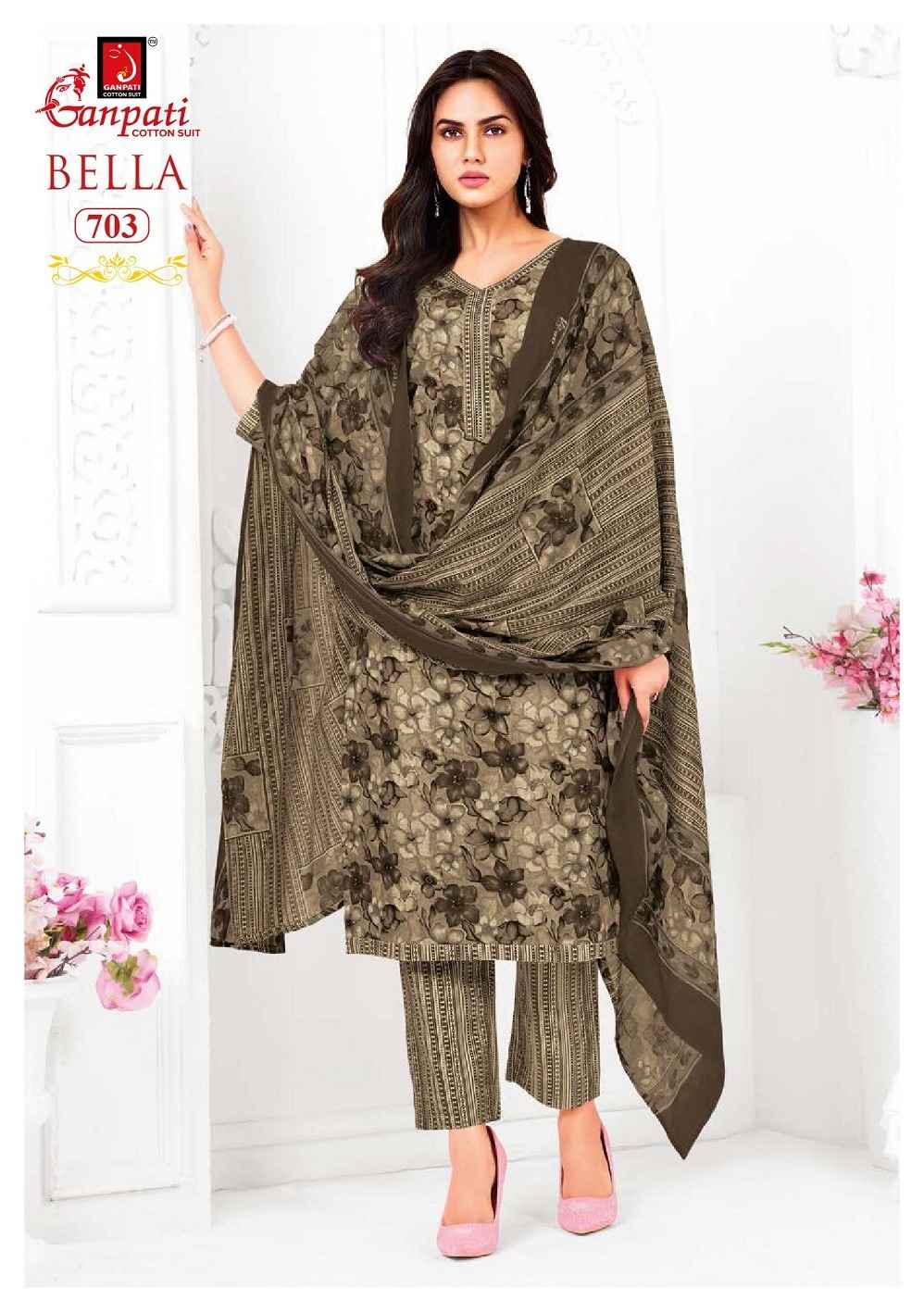 GANPATI BELLA VOL-7 PURE COTTON KURTI PANT WITH DUPATTA AT WHOLESALE PRICE