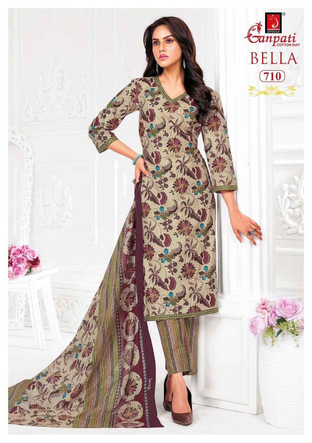 GANPATI BELLA VOL-7 PURE COTTON KURTI PANT WITH DUPATTA AT WHOLESALE PRICE