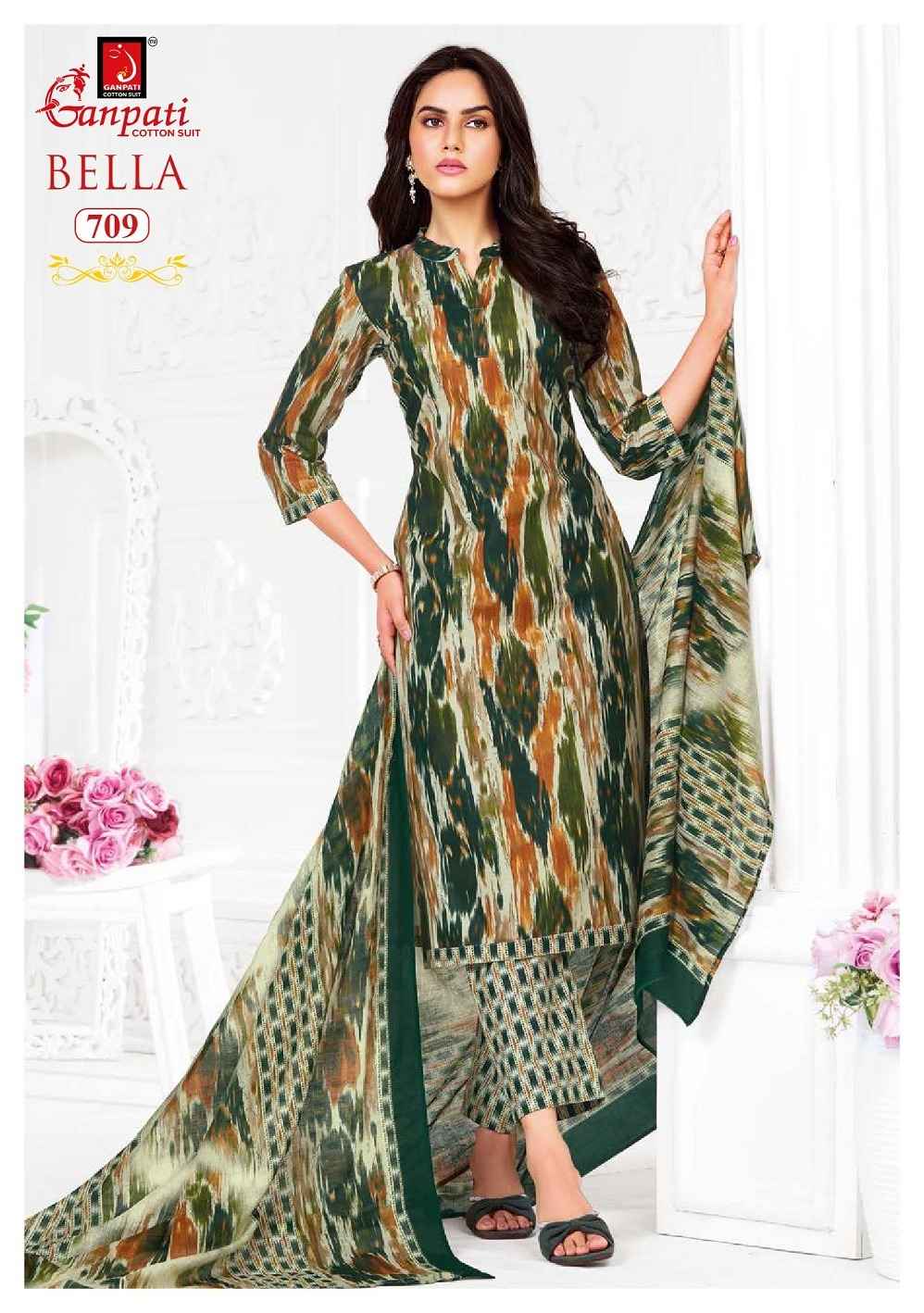 GANPATI BELLA VOL-7 PURE COTTON KURTI PANT WITH DUPATTA AT WHOLESALE PRICE