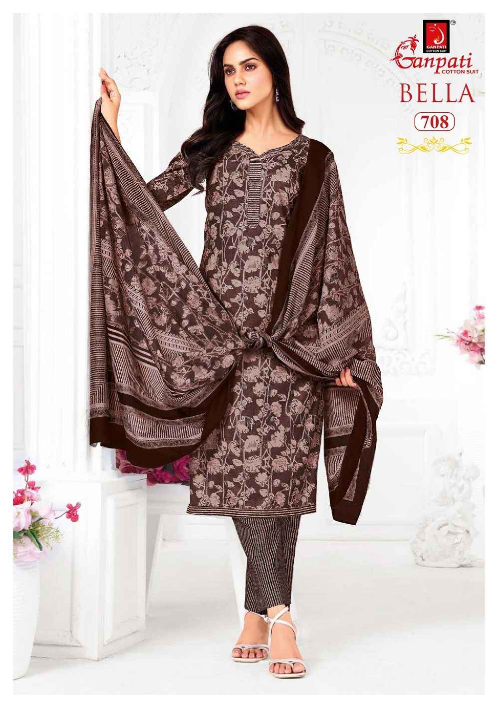 GANPATI BELLA VOL-7 PURE COTTON KURTI PANT WITH DUPATTA AT WHOLESALE PRICE