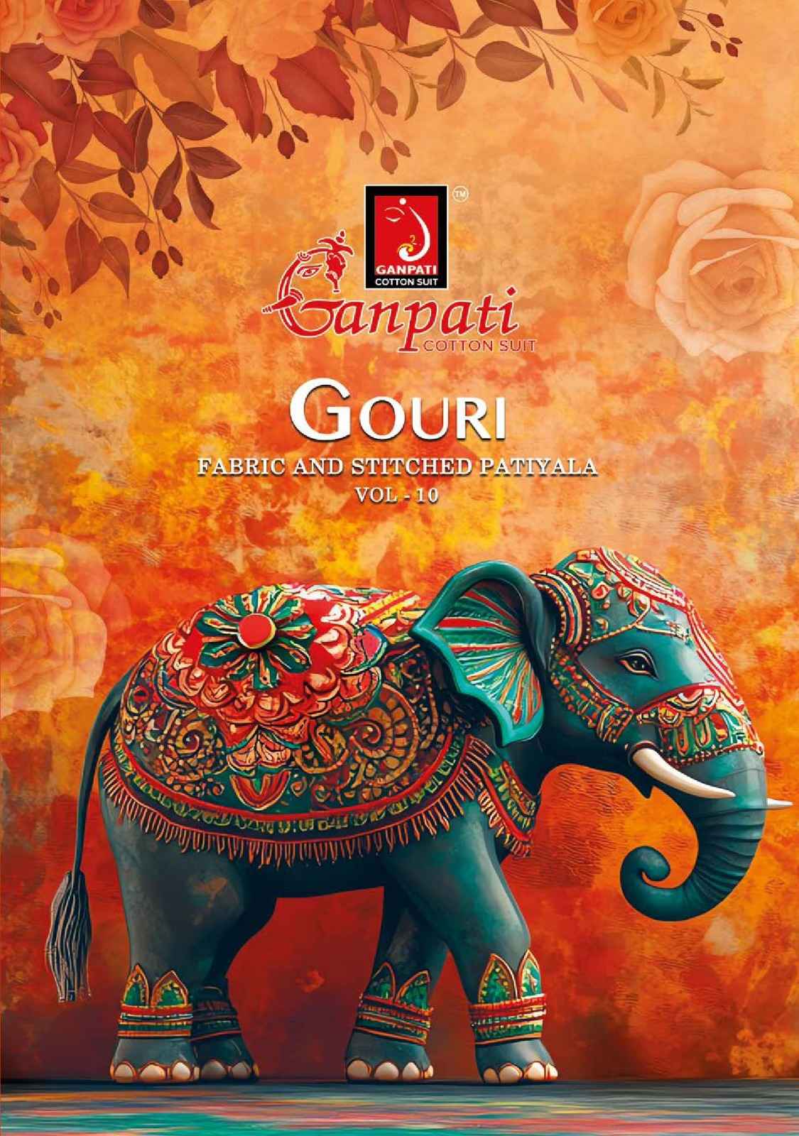GANPATI GOURI VOL-10 HEAVY COTTON PRINTED DRESS MATERIAL AT WHOLESALE PRICE