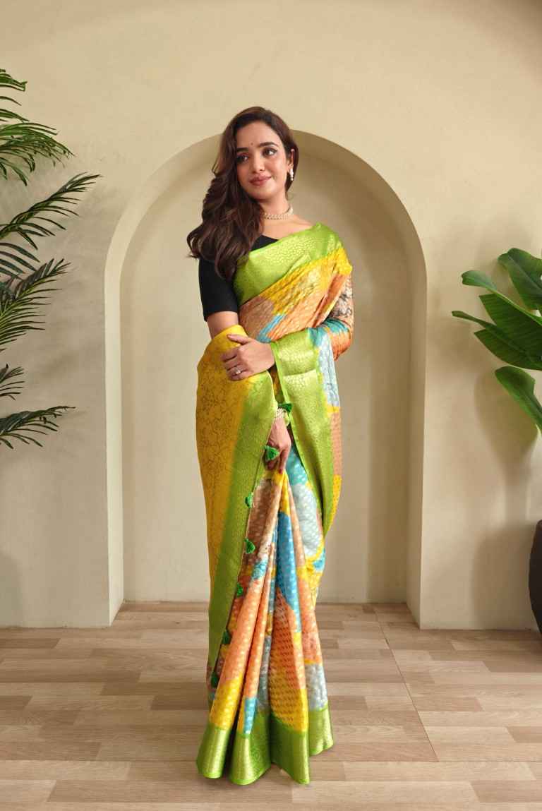 GEORGETTE SILVER ZARI BUTTI WEAVING DESIGN SAREE AT WHOLESALE PRICE