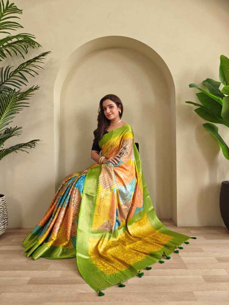 GEORGETTE SILVER ZARI BUTTI WEAVING DESIGN SAREE AT WHOLESALE PRICE