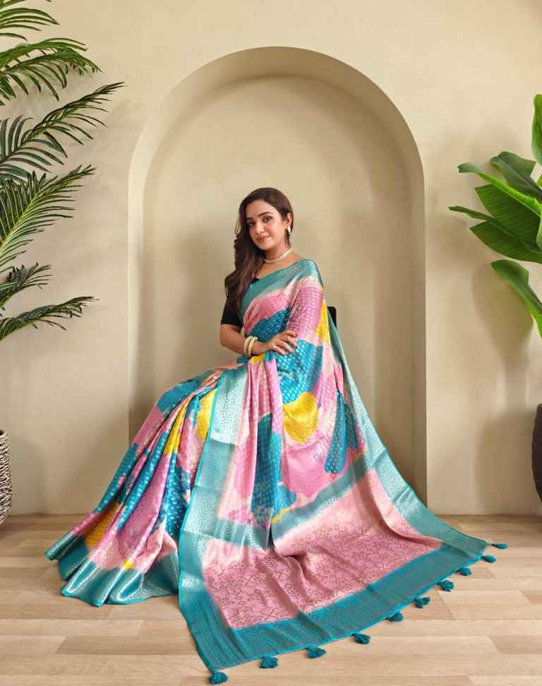 GEORGETTE SILVER ZARI BUTTI WEAVING DESIGN SAREE AT WHOLESALE PRICE