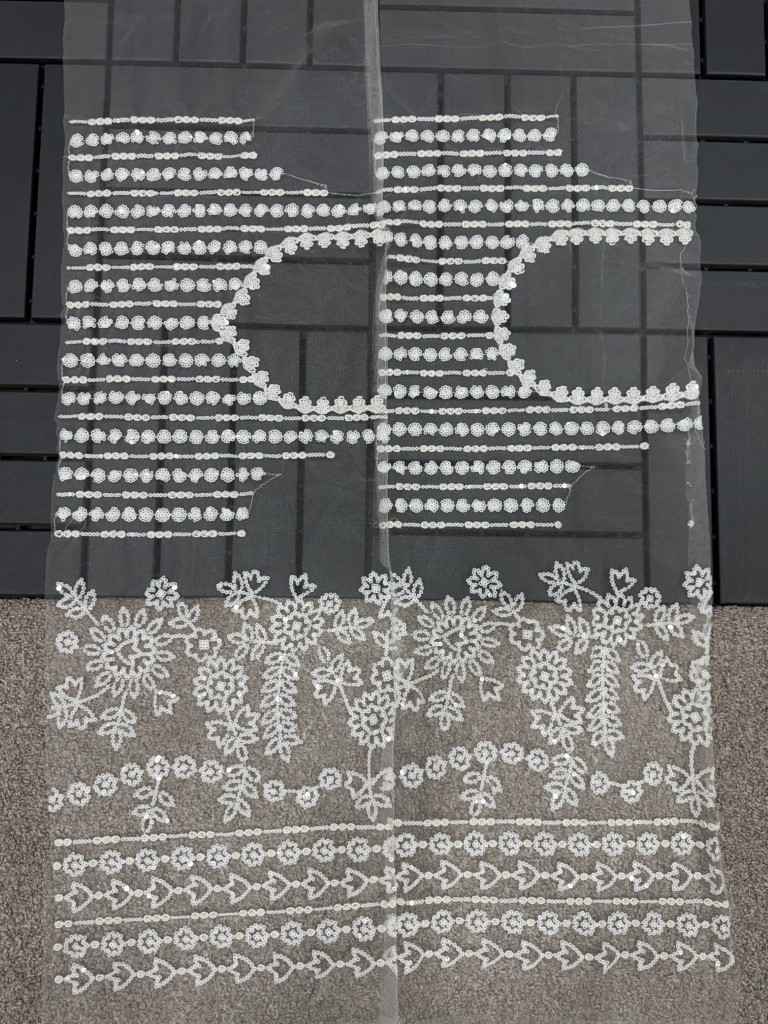 HEAVY BUTTERFLY NET SEQUINS EMBROIDERY WORK SAREE AT WHOLESALE PRICE