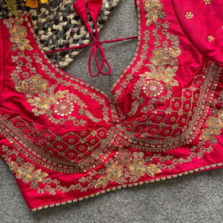 HEAVY PURE SOFT ITALIAN SILK HANDWORK BLOUSE AT WHOLESALE PRICE