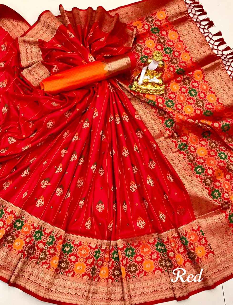 HEAVY SOFT BANARASI LICHI SILK SEQUENCE WORK WEAVING SAREE AT WHOLESALE PRICE