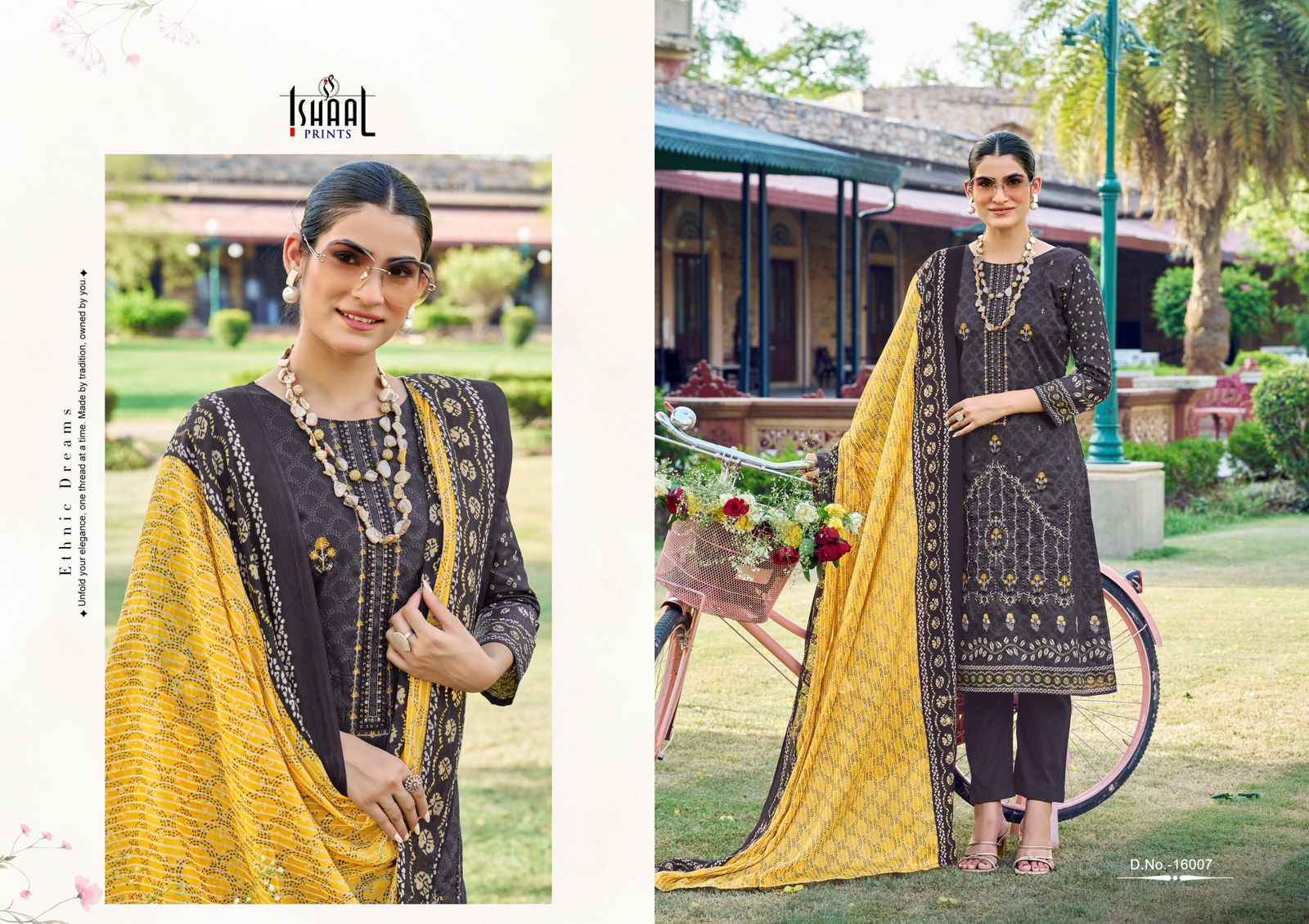 ISHAAL EMBROIDERED VOL-16 PURE LAWN EMBROIDERED DRESS MATERIAL AT WHOLESALE PRICE