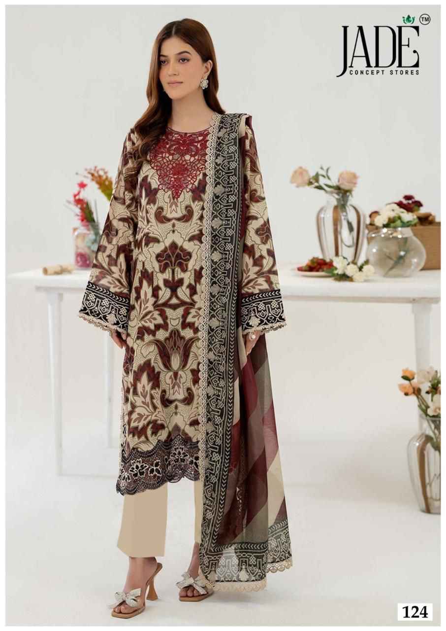 JADE CHEVRON VOL-13 EXCLUSIVE HEAVY COTTON DRESS MATERIAL AT WHOLESALE PRICE