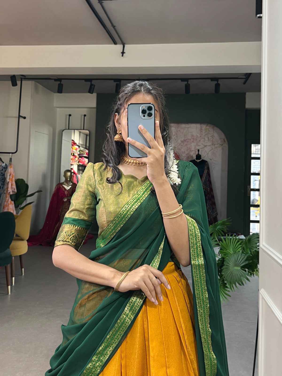 KANCHIPURAM ZARI WEAVING WORK LEHENGA CHOLI AT WHOLESALE PRICE