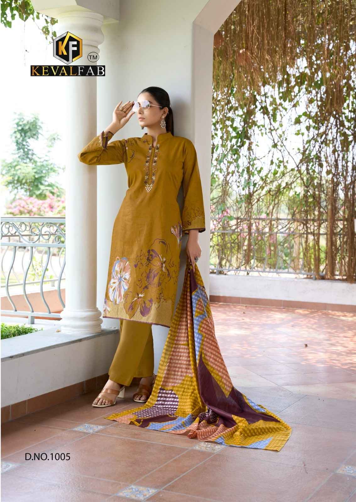 KEVALFAB AALAYA VOL-01 PURE HEAVY COTTON PRINTED DRESS MATERIAL AT WHOLESALE PRICE