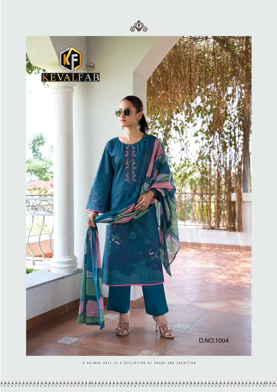 KEVALFAB AALAYA VOL-01 PURE HEAVY COTTON PRINTED DRESS MATERIAL AT WHOLESALE PRICE