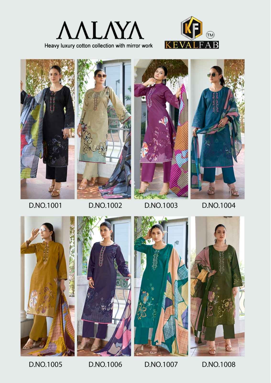 KEVALFAB AALAYA VOL-01 PURE HEAVY COTTON PRINTED DRESS MATERIAL AT WHOLESALE PRICE