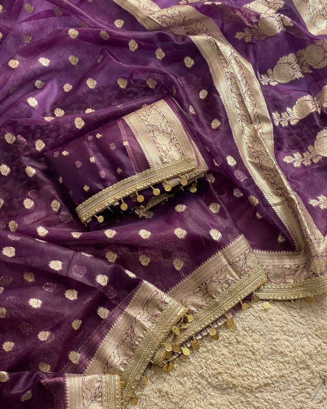 KORA ORGANZA SILK JARI WEAVING SAREE AT WHOLESALE PRICE