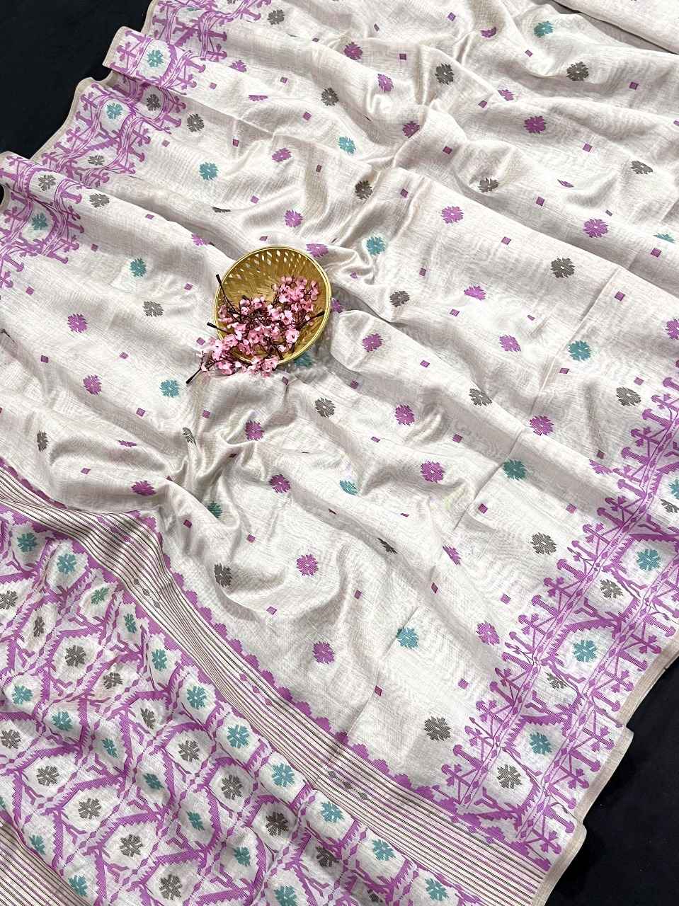KOVAI COTTON JAMDANI WEAVING BORDER SAREE AT WHOLESALE PRICE