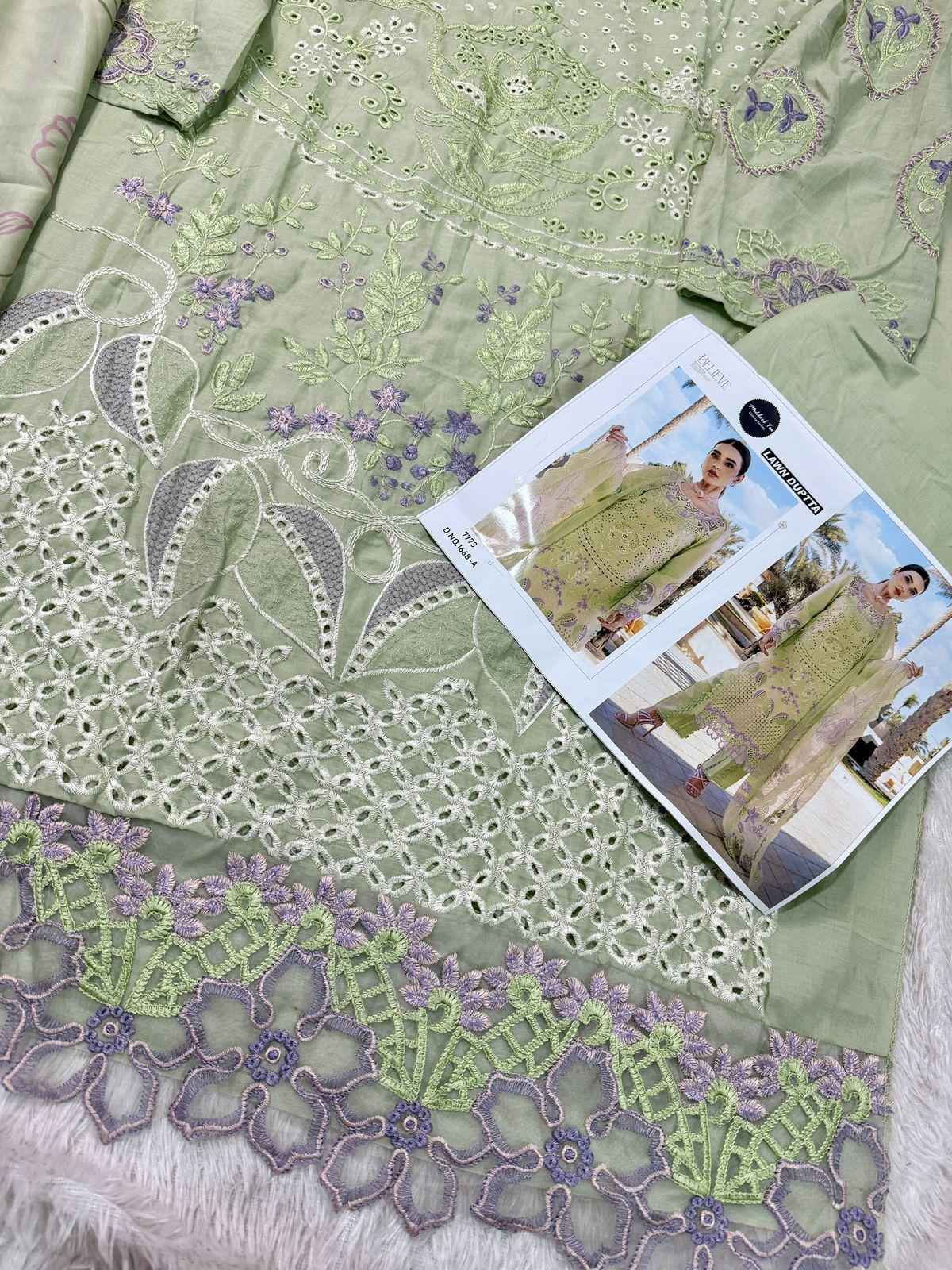 MEHBOOB MARIA B EMB. LAWN PURE VISOCSE LAWN SELF EMBROIDERY DRESS MATERIAL AT WHOLESALE PRICE