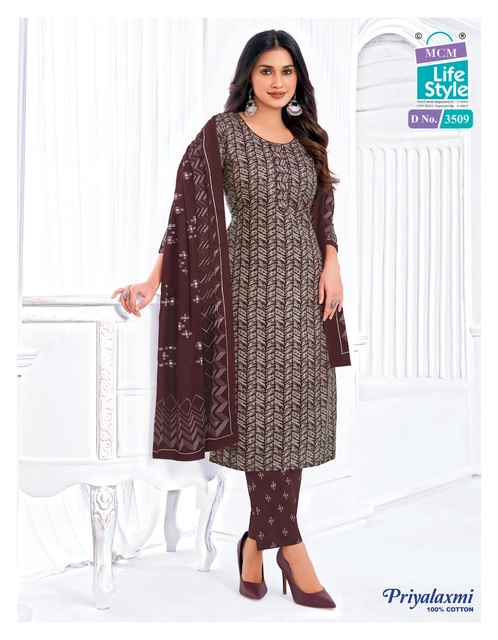 MCM PRIYALAXMI VOL-35 PURE COTTON PRINTED DRESS MATERIAL AT WHOLESALE PRICE