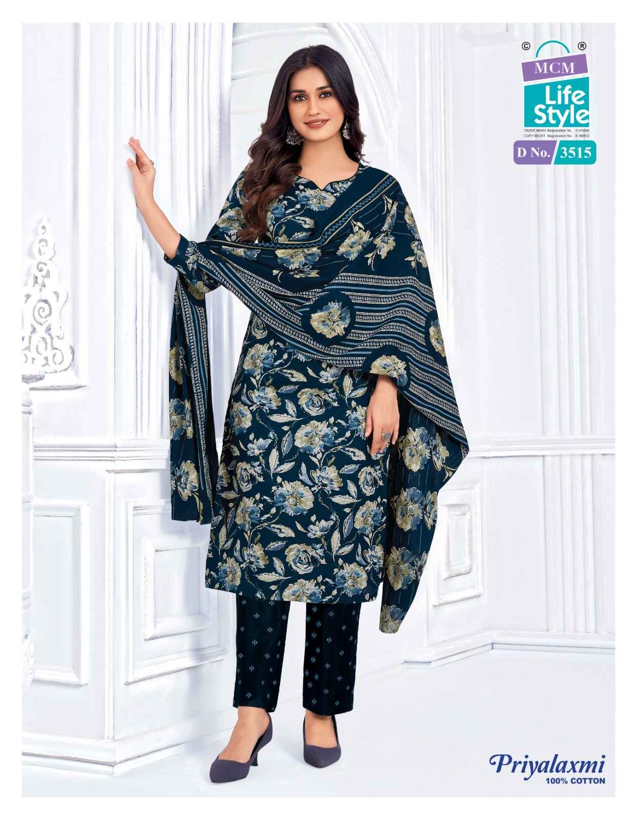 MCM PRIYALAXMI VOL-35 PURE COTTON PRINTED DRESS MATERIAL AT WHOLESALE PRICE