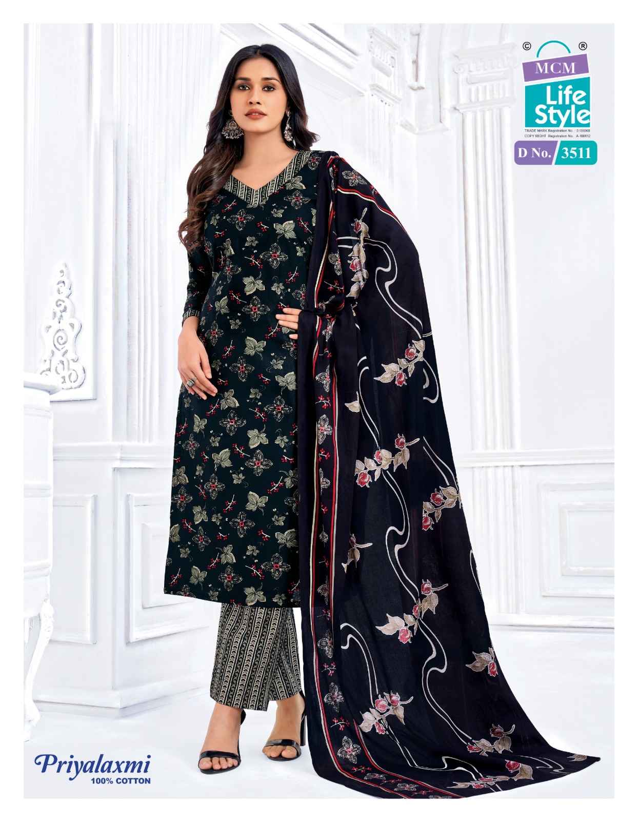 MCM PRIYALAXMI VOL-35 PURE COTTON PRINTED DRESS MATERIAL AT WHOLESALE PRICE