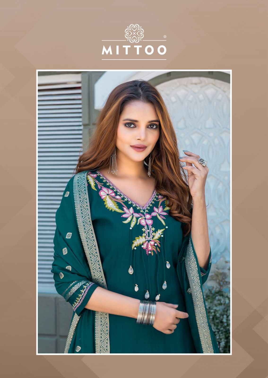 MITTOO MANSA VISCOSE WEAVING KURTI PANT WITH DUPATTA AT WHOLESALE PRICE