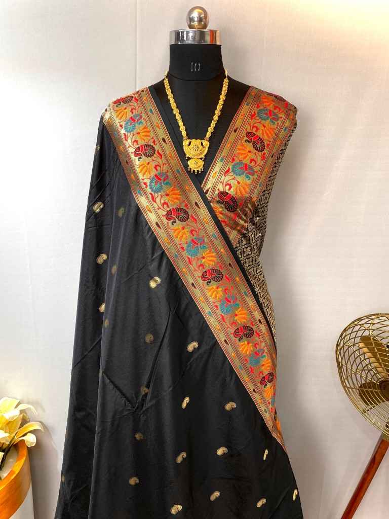 PAITHANI SILK MEENAKARI WEAVING DESIGN SAREE AT WHOLESALE PRICE