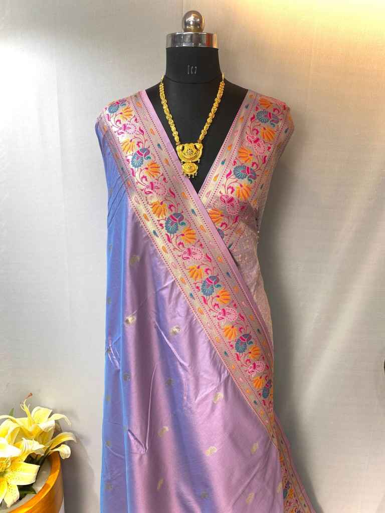 PAITHANI SILK MEENAKARI WEAVING DESIGN SAREE AT WHOLESALE PRICE
