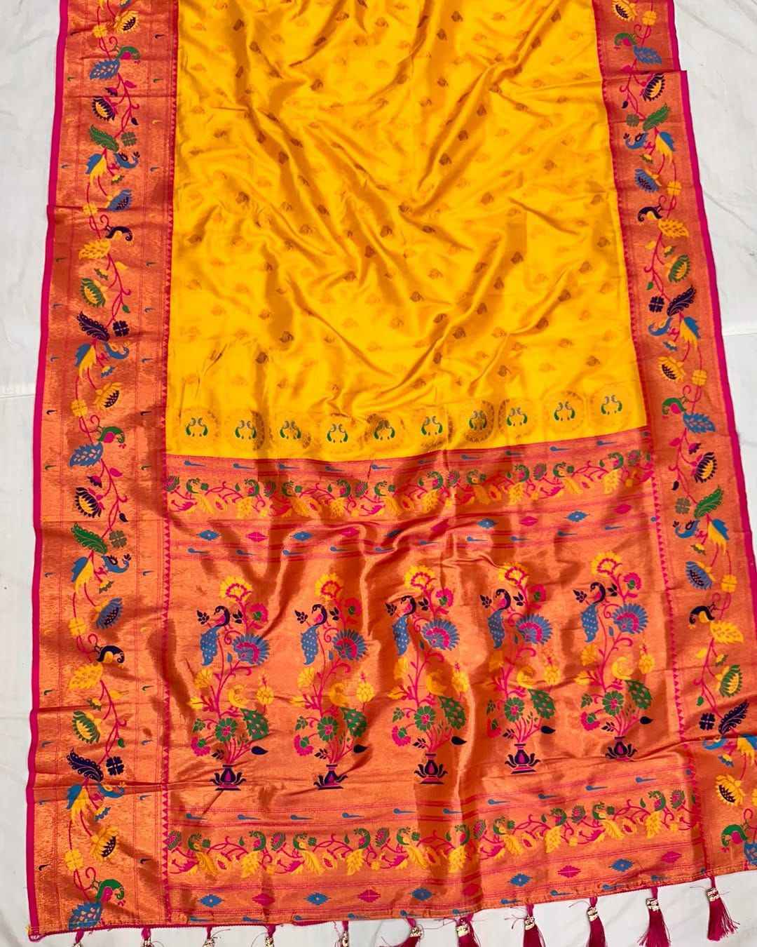 PETHANI SILK WITH ZARI WEAVING MEENAKARI SAREE AT WHOLESALE PRICE