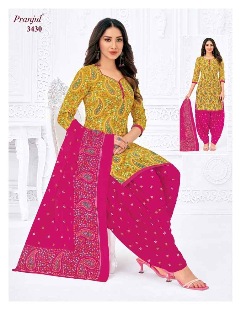 PRANJUL PRIYANSHI VOL-34 PURE COTTON PRINTED DRESS MATERIAL AT WHOLESALE PRICE 