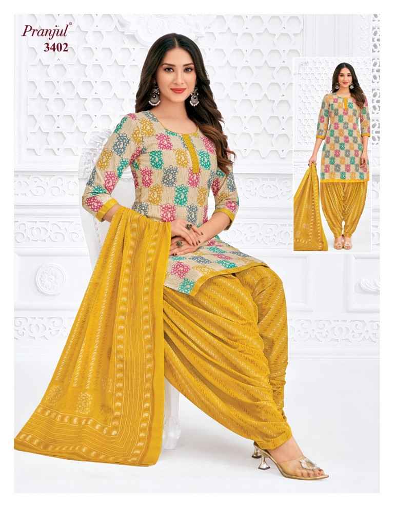 PRANJUL PRIYANSHI VOL-34 PURE COTTON PRINTED DRESS MATERIAL AT WHOLESALE PRICE 