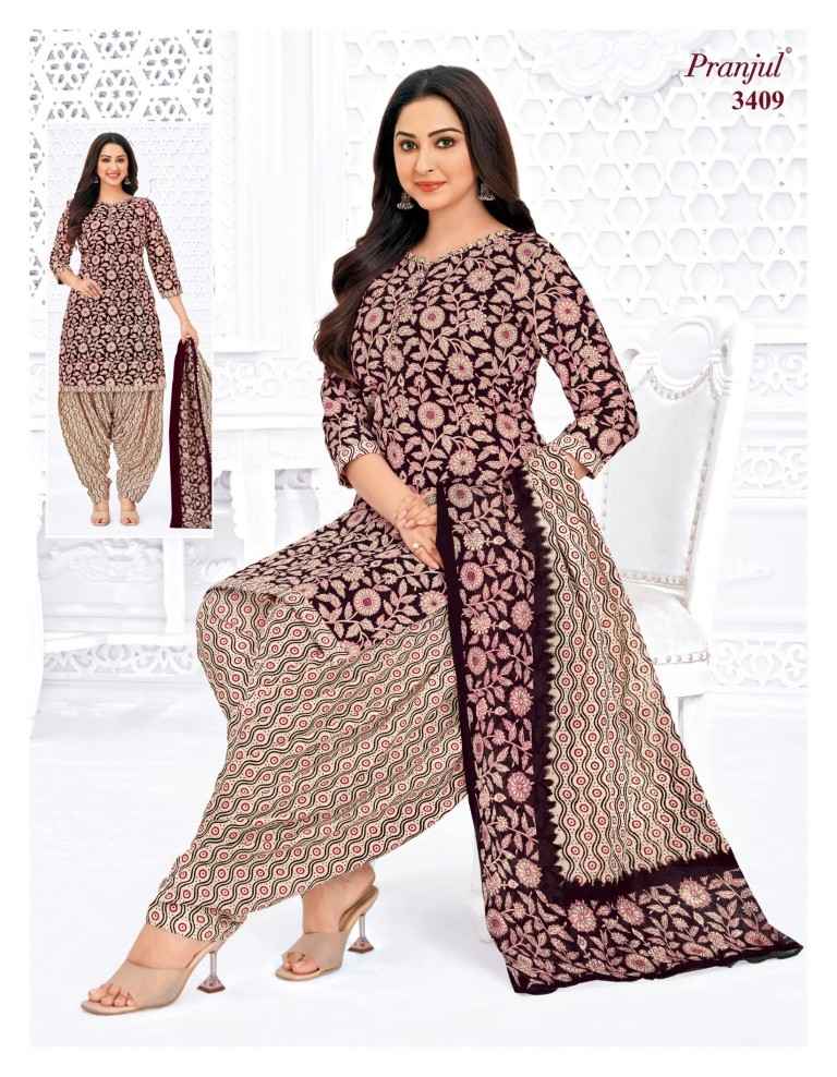 PRANJUL PRIYANSHI VOL-34 PURE COTTON PRINTED DRESS MATERIAL AT WHOLESALE PRICE 