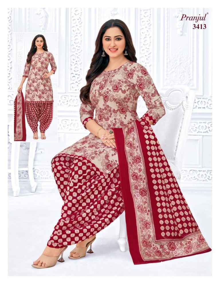 PRANJUL PRIYANSHI VOL-34 PURE COTTON PRINTED DRESS MATERIAL AT WHOLESALE PRICE 