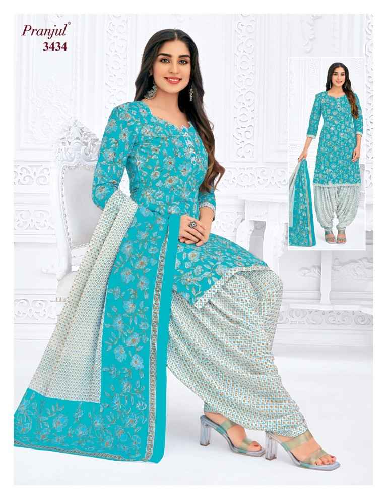 PRANJUL PRIYANSHI VOL-34 PURE COTTON PRINTED DRESS MATERIAL AT WHOLESALE PRICE 