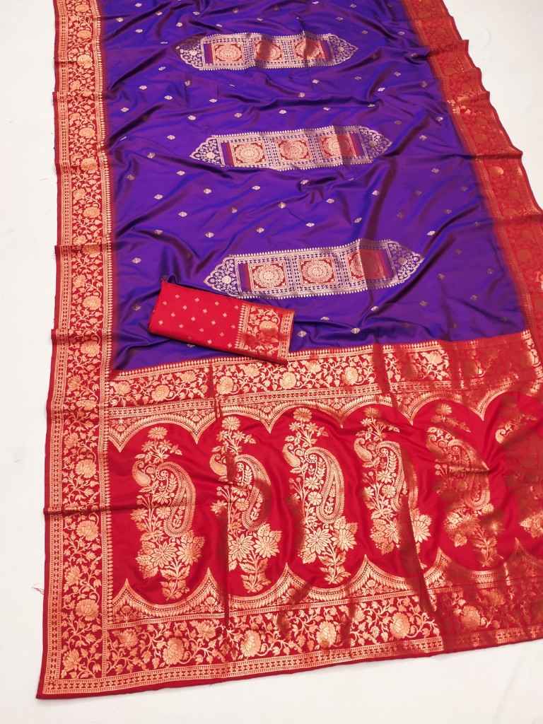 PURE BANARASI SILK SELF WEAVING DESIGN SAREE AT WHOLESALE PRICE