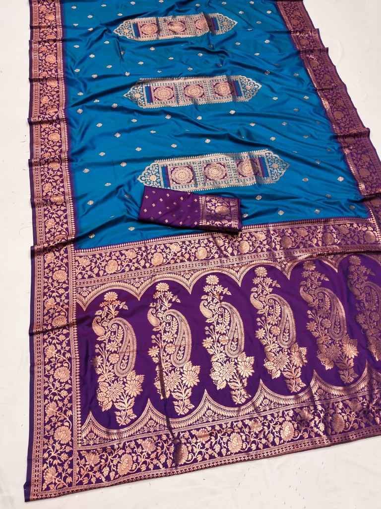 PURE BANARASI SILK SELF WEAVING DESIGN SAREE AT WHOLESALE PRICE