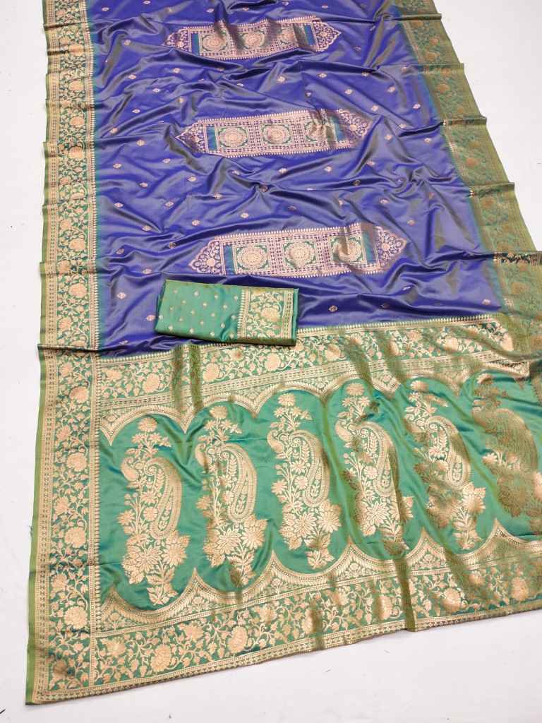 PURE BANARASI SILK SELF WEAVING DESIGN SAREE AT WHOLESALE PRICE