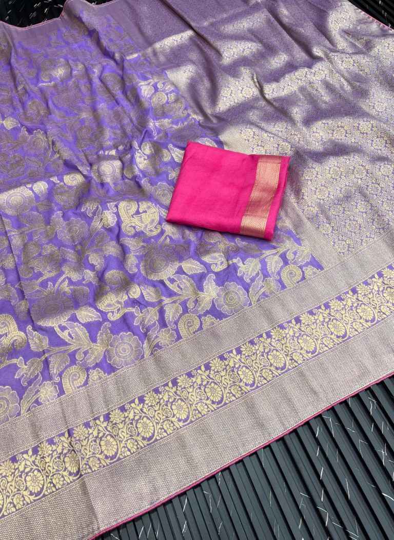 PURE CREPE KHADI SILK ZARI MEENAKARI WOOVEN SAREE AT WHOLESALE PRICE