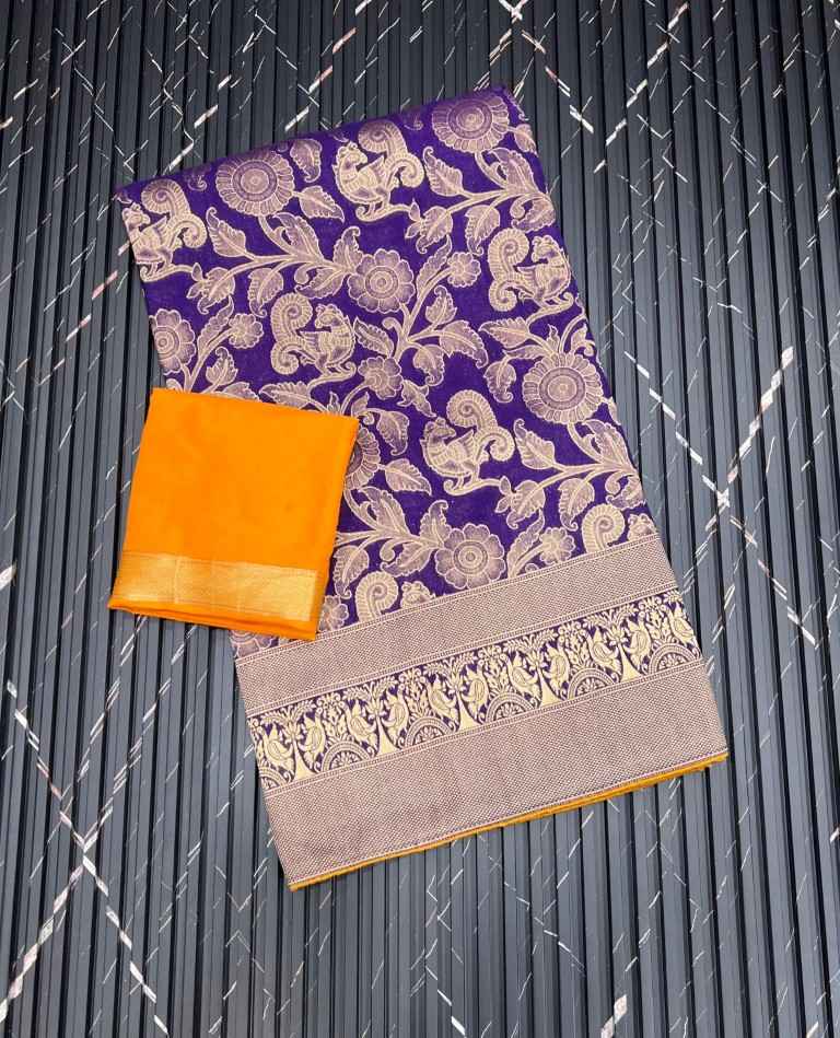 PURE CREPE KHADI SILK ZARI MEENAKARI WOOVEN SAREE AT WHOLESALE PRICE
