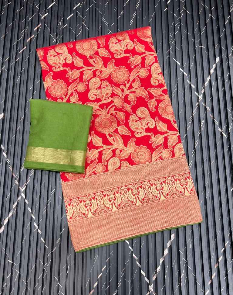 PURE CREPE KHADI SILK ZARI MEENAKARI WOOVEN SAREE AT WHOLESALE PRICE