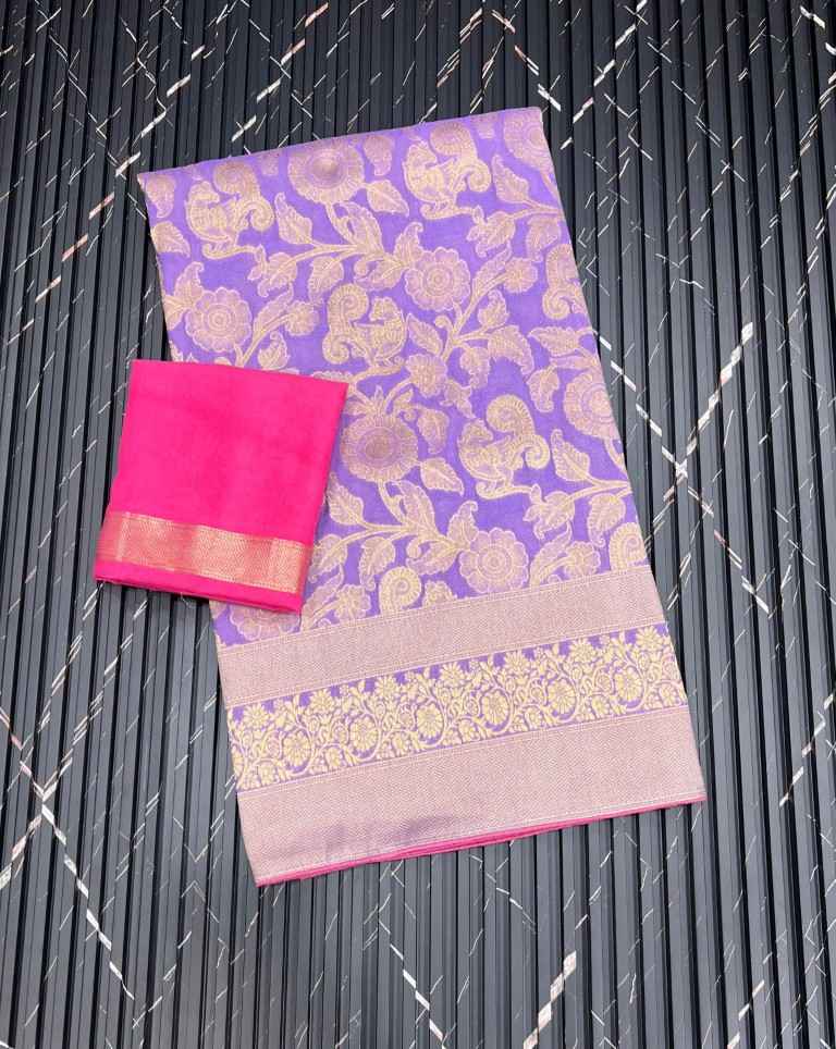 PURE CREPE KHADI SILK ZARI MEENAKARI WOOVEN SAREE AT WHOLESALE PRICE