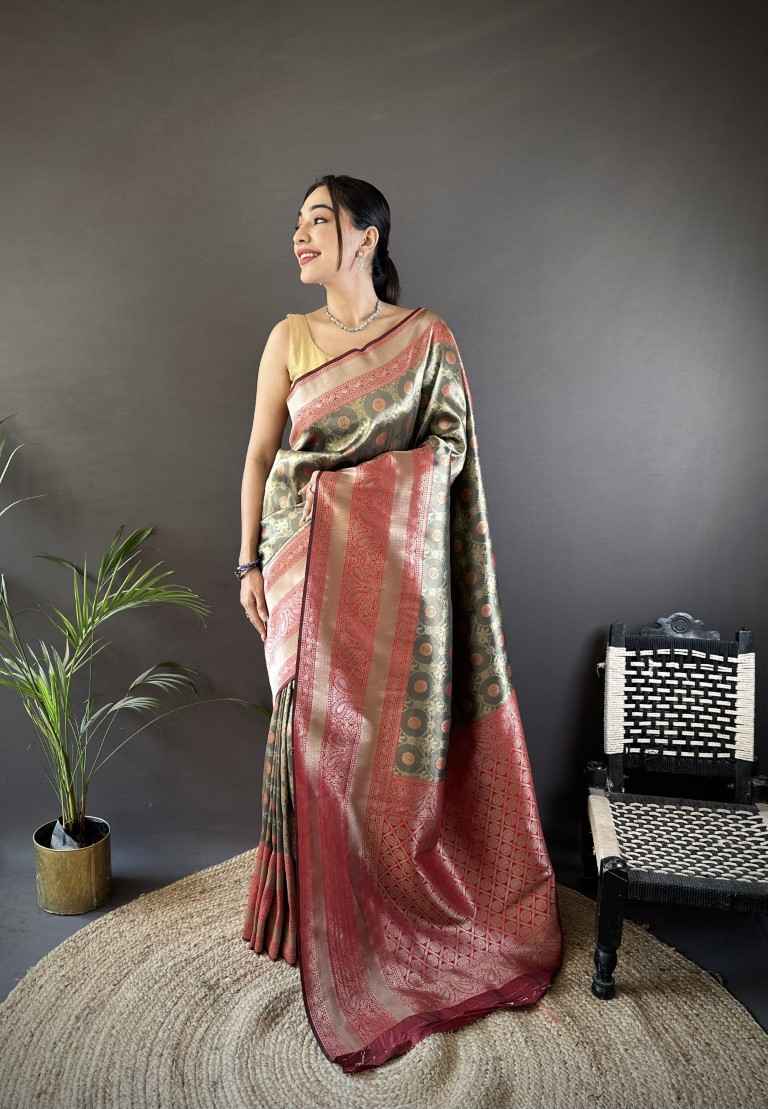 PURE DHARMAVARAM SILK HANDPICKED DESIGN SAREE AT WHOLESALE PRICE