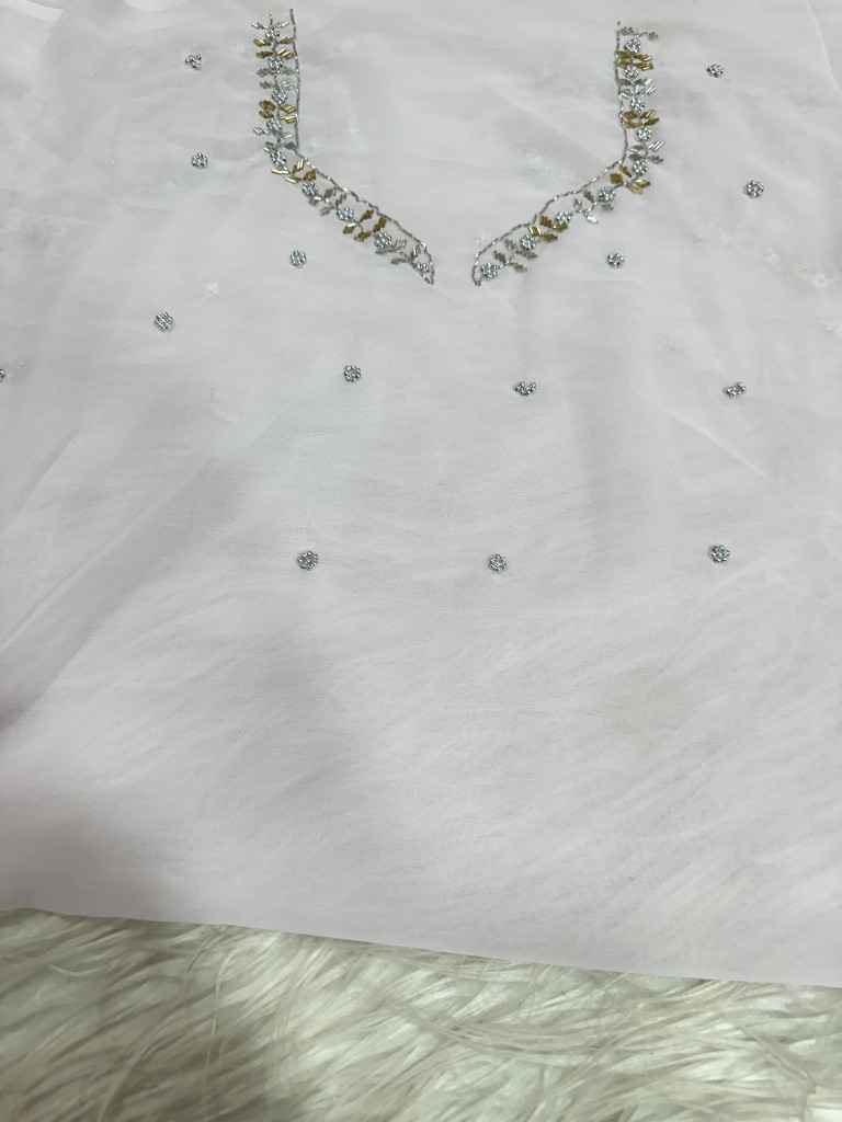 PURE GEORGETTE HAND WORK CUTDANA BORDER SAREE AT WHOLESALE PRICE