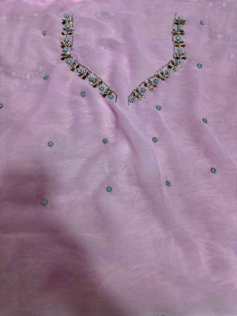 PURE GEORGETTE HAND WORK CUTDANA BORDER SAREE AT WHOLESALE PRICE