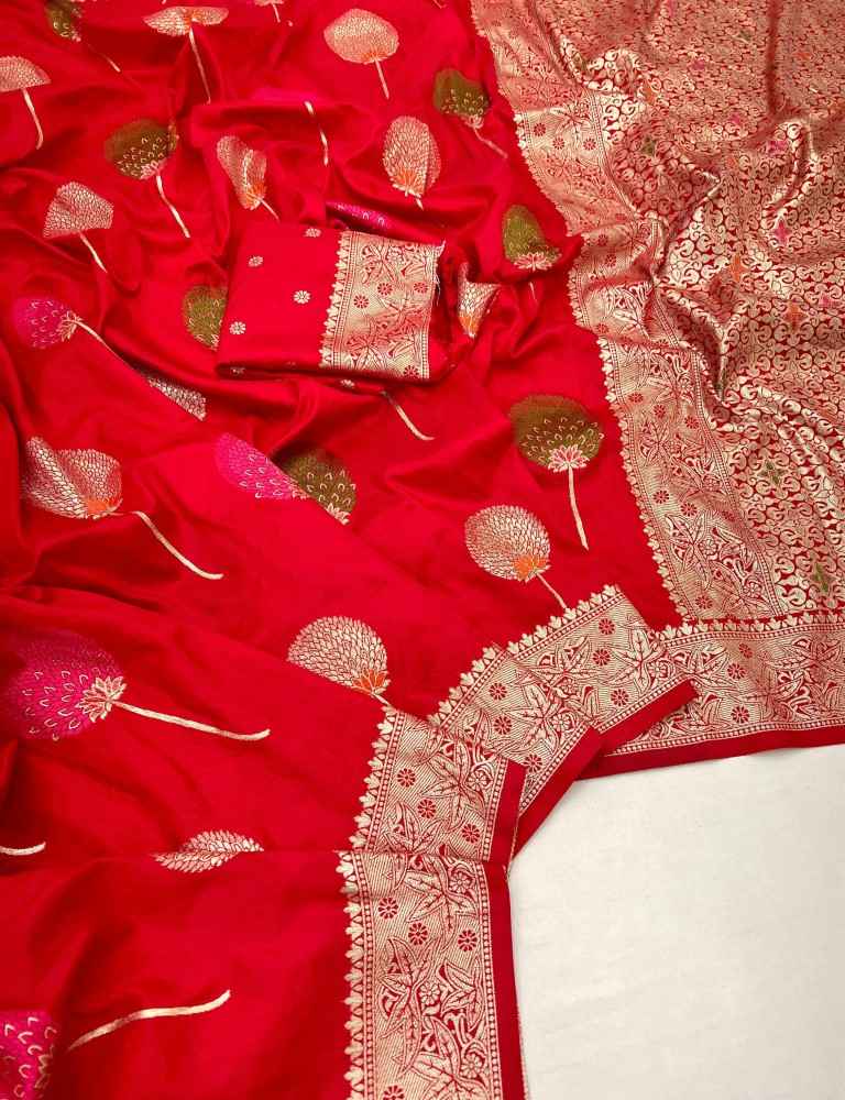 PURE KHADI GEORGETTE WEAVING MINA WORK SAREE AT WHOLESALE PRICE 