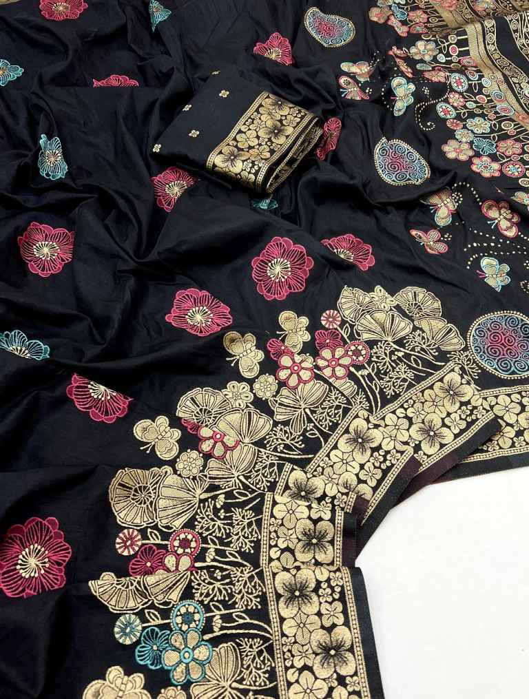 PURE KHADI GEORGETTE WEAVING MINA SAREE AT WHOLESALE PRICE