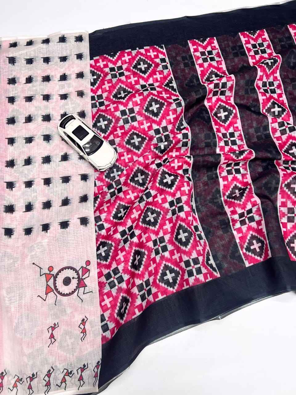 PURE LINEN DIGITAL PRINT SAREE AT WHOLESALE PRICE