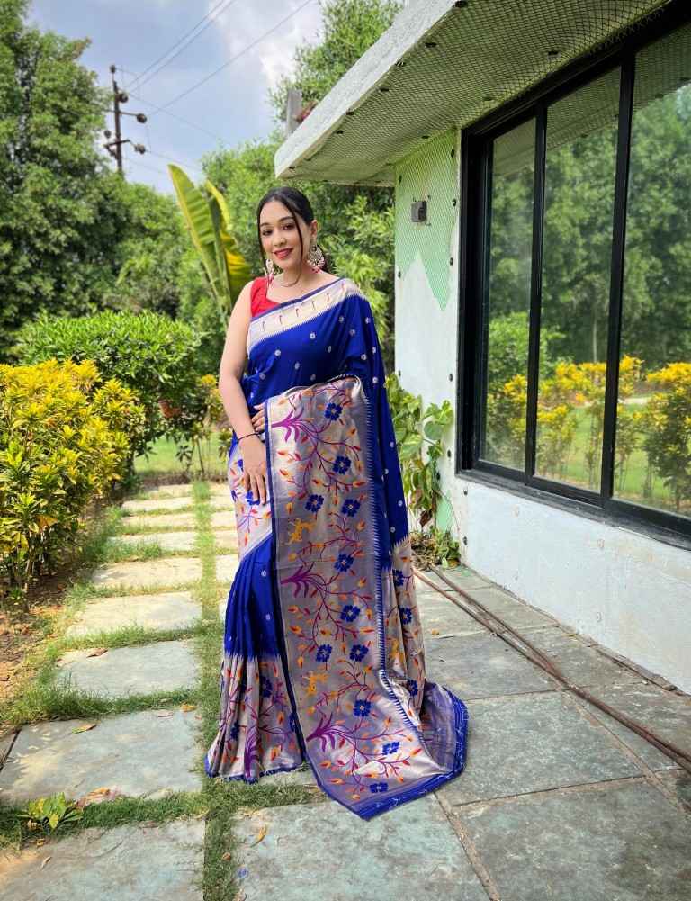 PURE PAITHANI TRADITIONAL BORDER SILK SAREE AT WHOLESALE PRICE