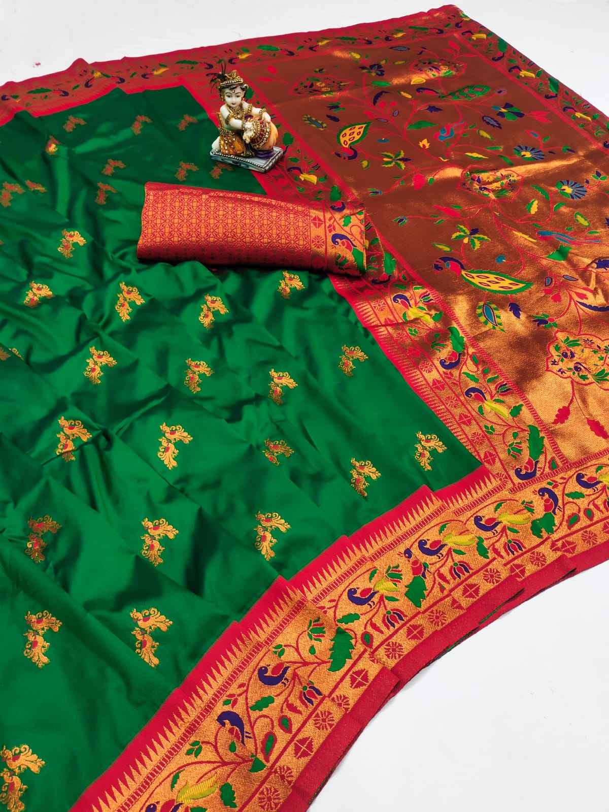 PURE SOFT BANARASI SILK COPPER ZARI DESIGN SAREE AT WHOLESALE PRICE