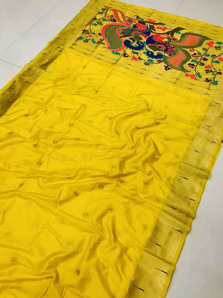 PURE SOFT KANCHIVRAM PETHANI KALAMKARI SILK SAREE AT WHOLESALE PRICE