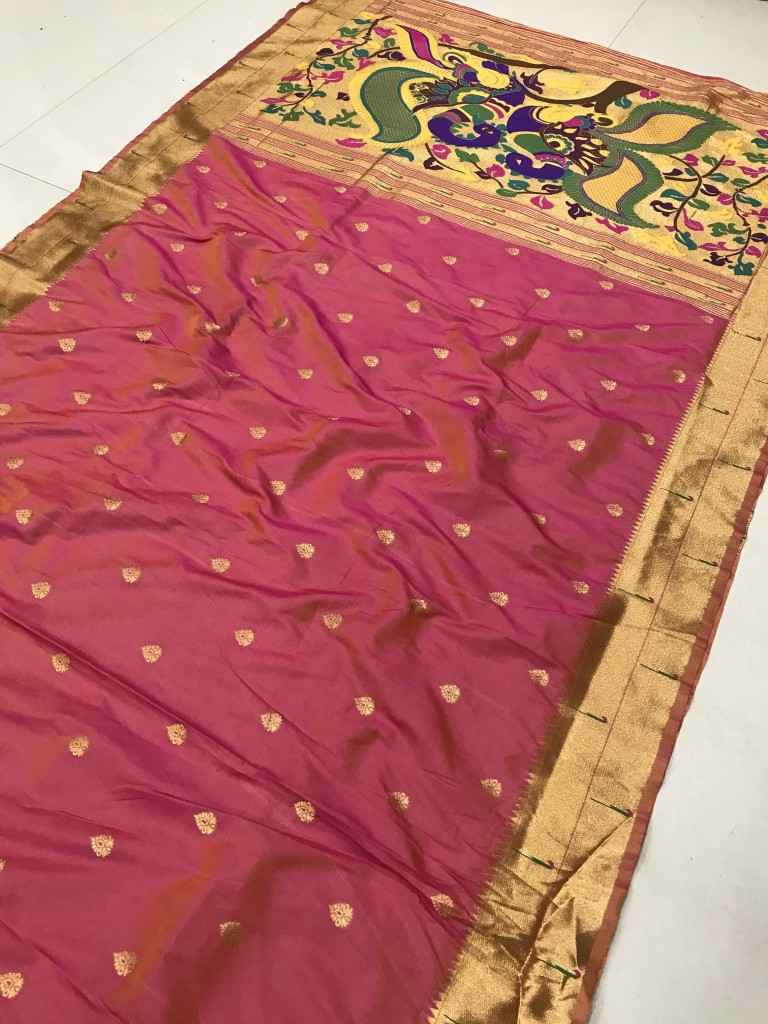 PURE SOFT KANCHIVRAM PETHANI KALAMKARI SILK SAREE AT WHOLESALE PRICE