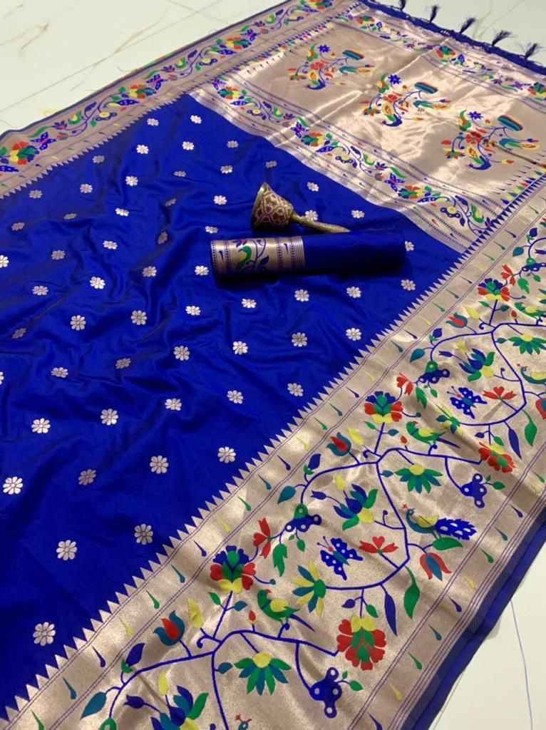 PURE SOFT KANCHIVRAM PETHANI MINAKARI BORDER SILK SAREE AT WHOLESALE PRICE
